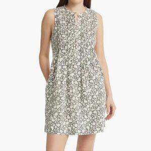 Faherty Isha Sleeveless Dress in "Nusa Floral" print Size Large Linen Blend